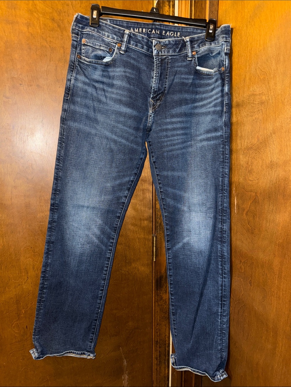 American Eagle Outfitters Men's Medium/Dark Blue Bootcut Jeans